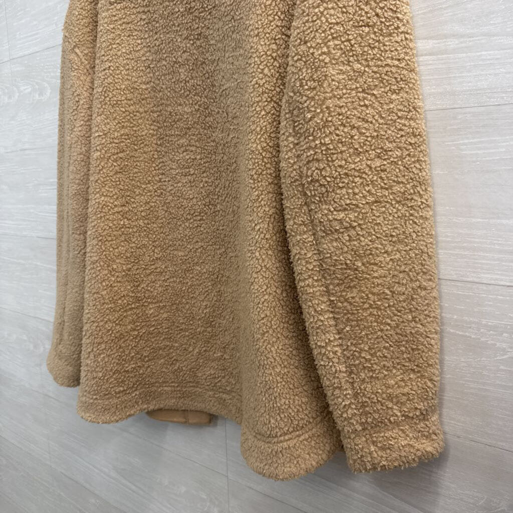 Banana Republic Brown Sherpa Long Sleeve Shacket Medium