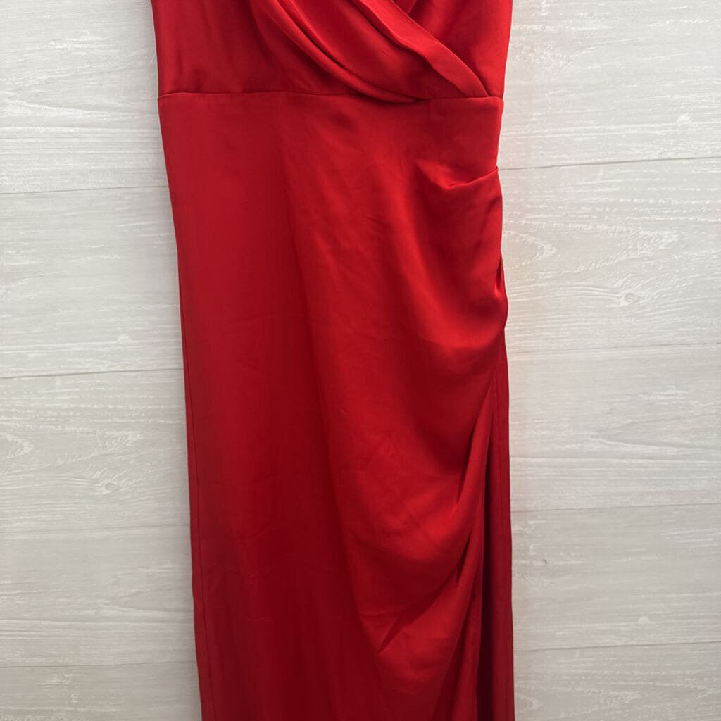 Express Red Silky Maxi Dress Small