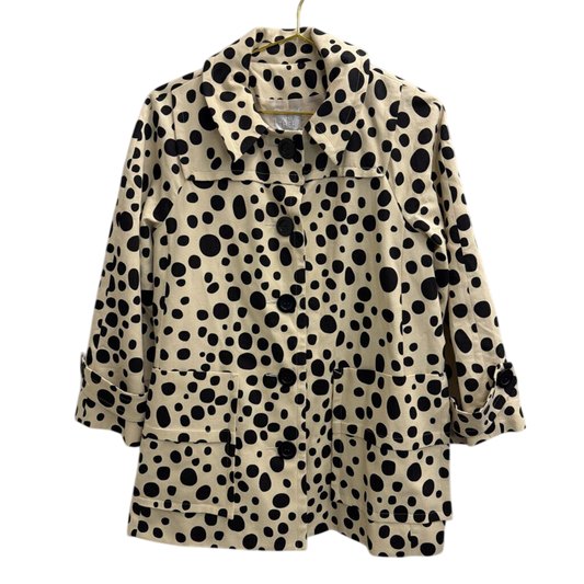 Hi There Cream/ Black Dot Print Jacket 8