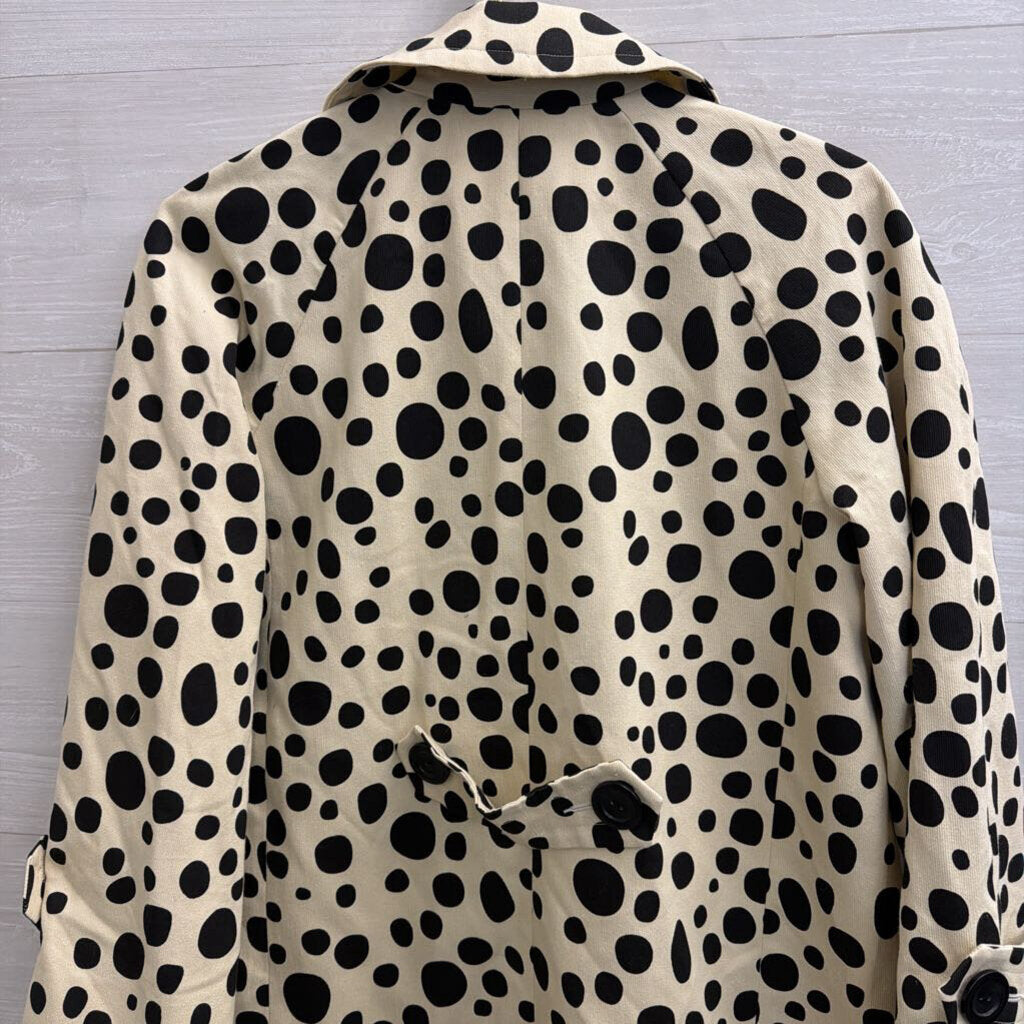 Hi There Cream/ Black Dot Print Jacket 8