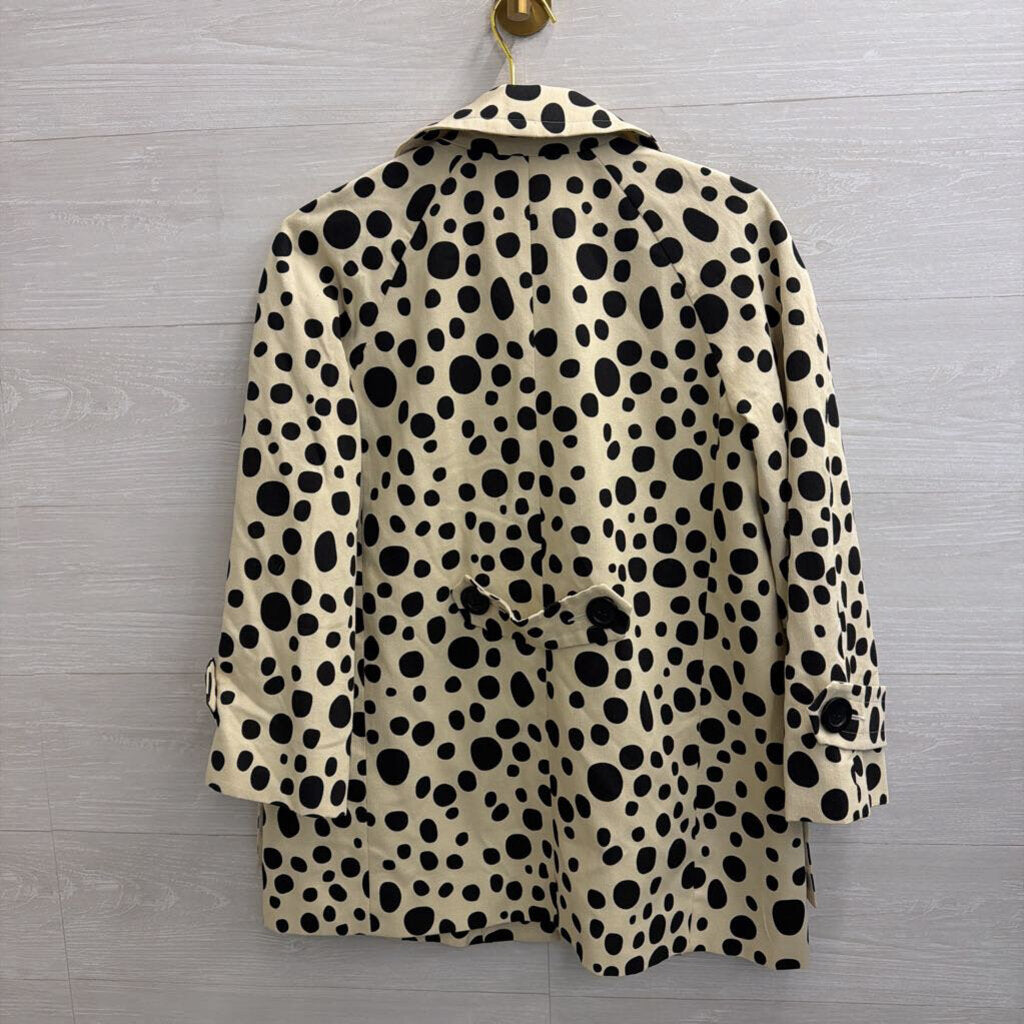 Hi There Cream/ Black Dot Print Jacket 8