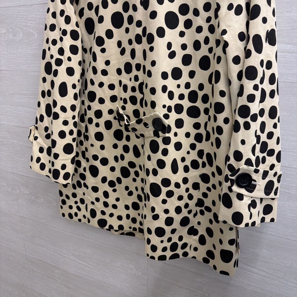 Hi There Cream/ Black Dot Print Jacket 8