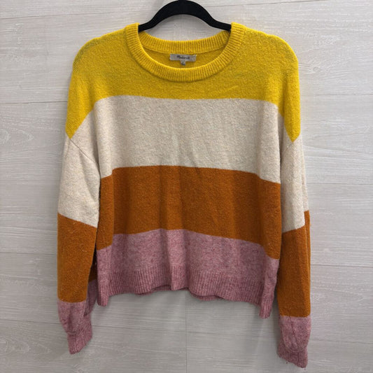 Madewell Multi Color Striped Knit Sweater Small