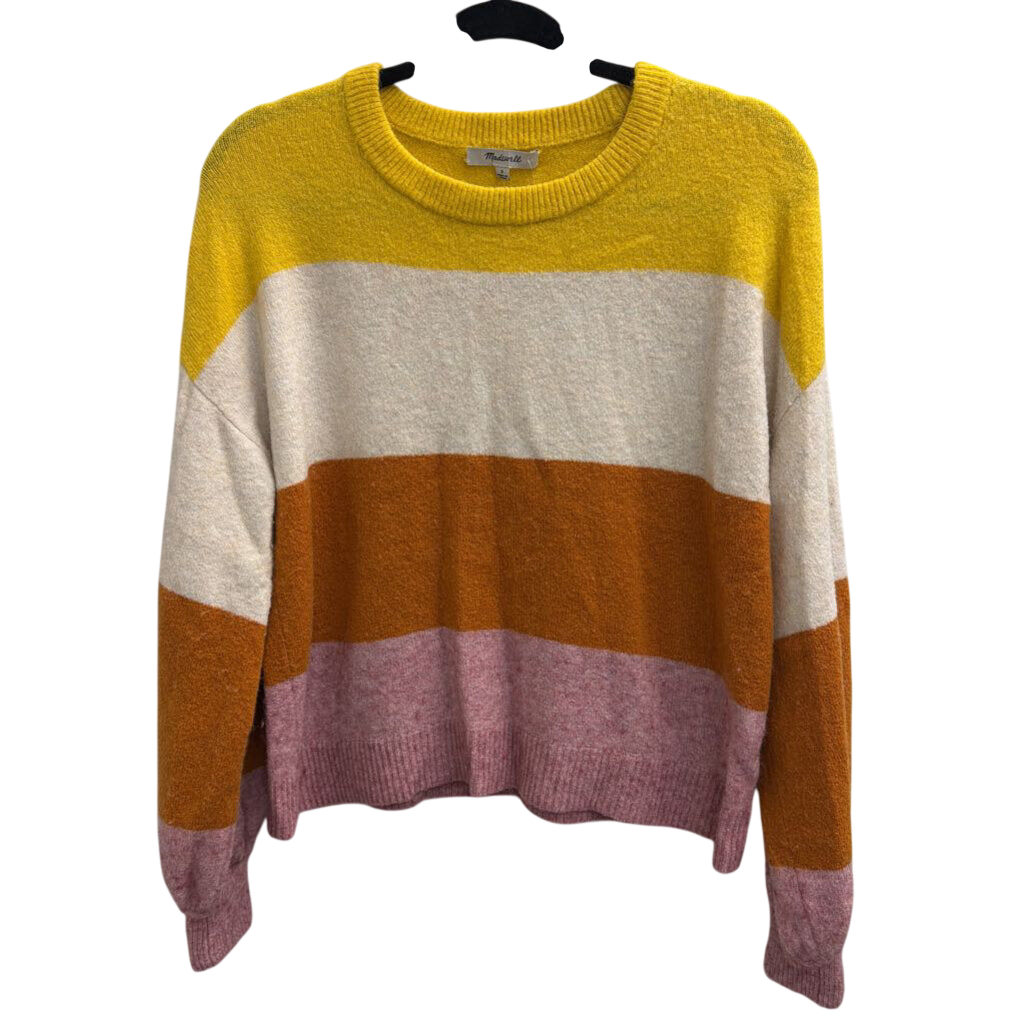 Madewell Multi Color Striped Knit Sweater Small