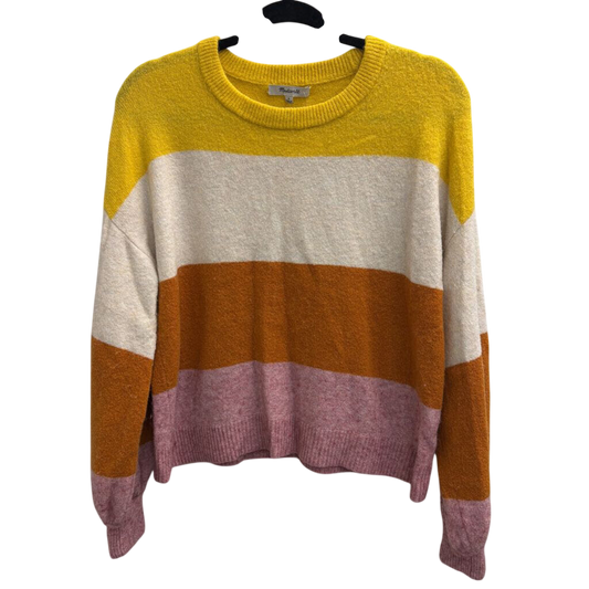 Madewell Multi Color Striped Knit Sweater Small