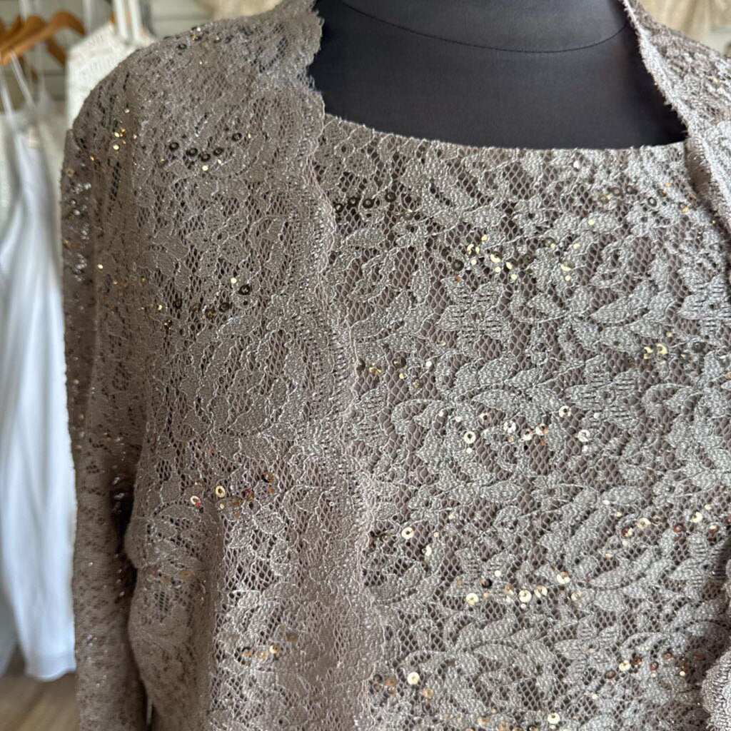 R&M Richards Three Piece Lace Set 14W