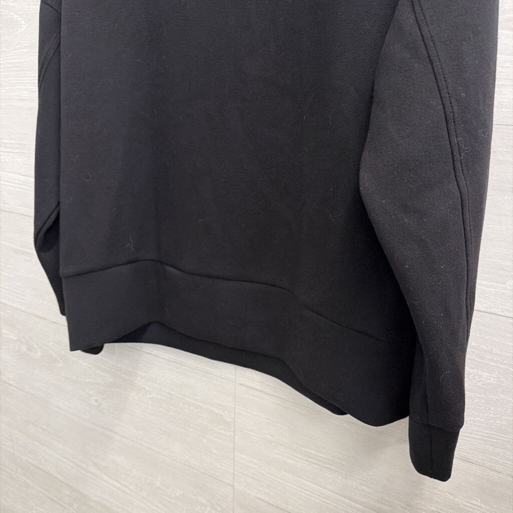 Tribal Black Long Sleeve Mock Neck Top Medium