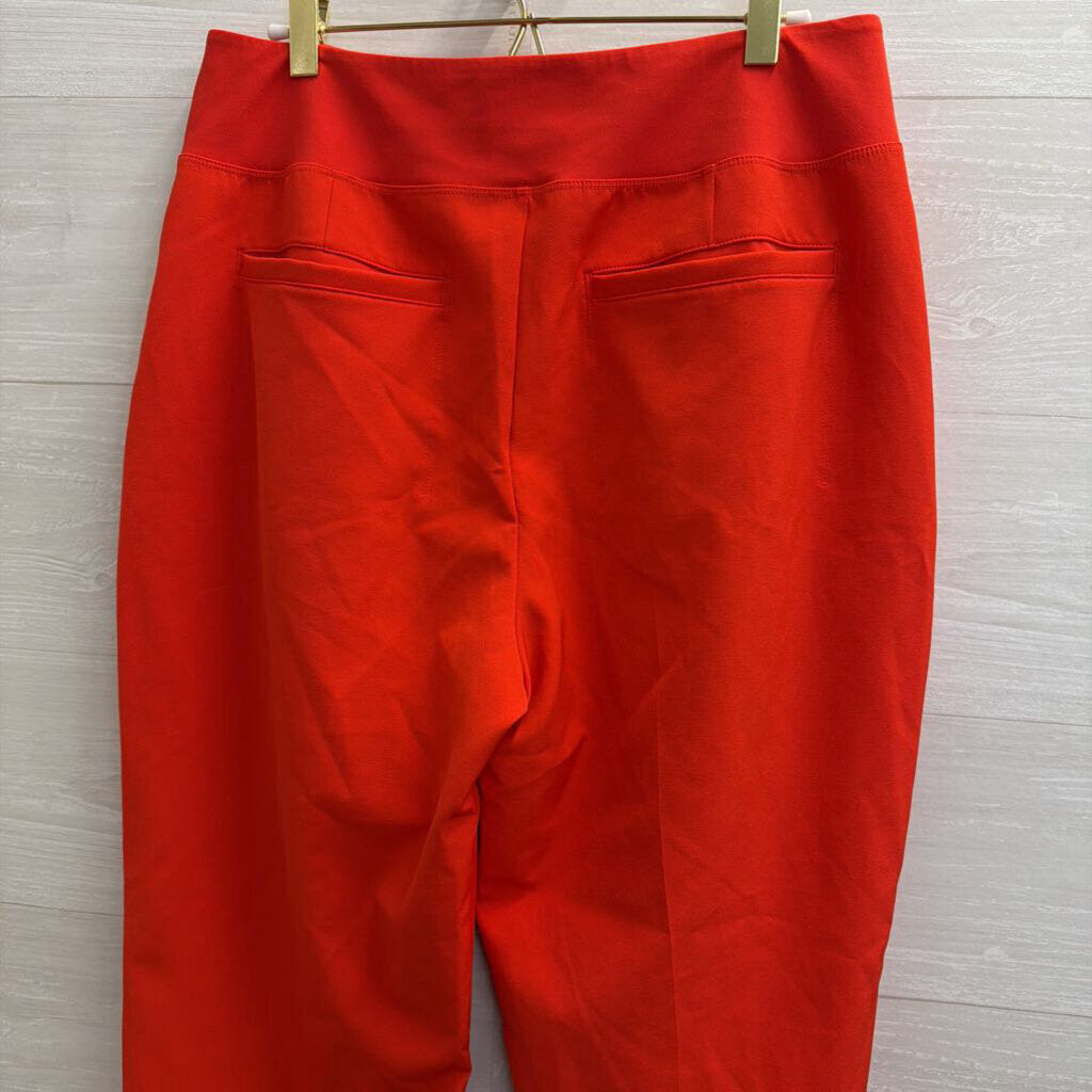 Athleta Red Wide Leg Pull On Pants 10