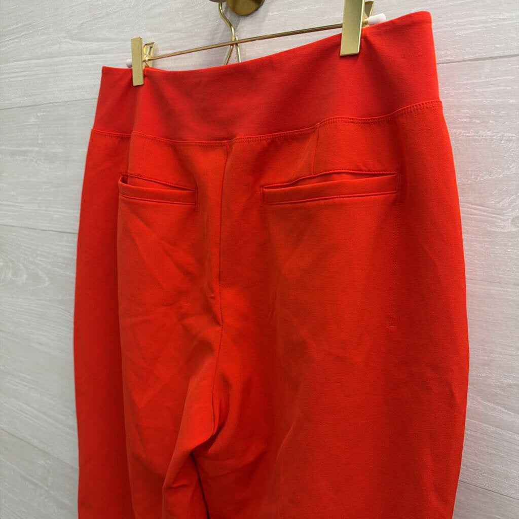 Athleta Red Wide Leg Pull On Pants 10
