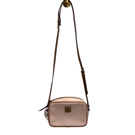 Dooney and Bourke Pink/ Brown Leather Camera Crossbody Purse