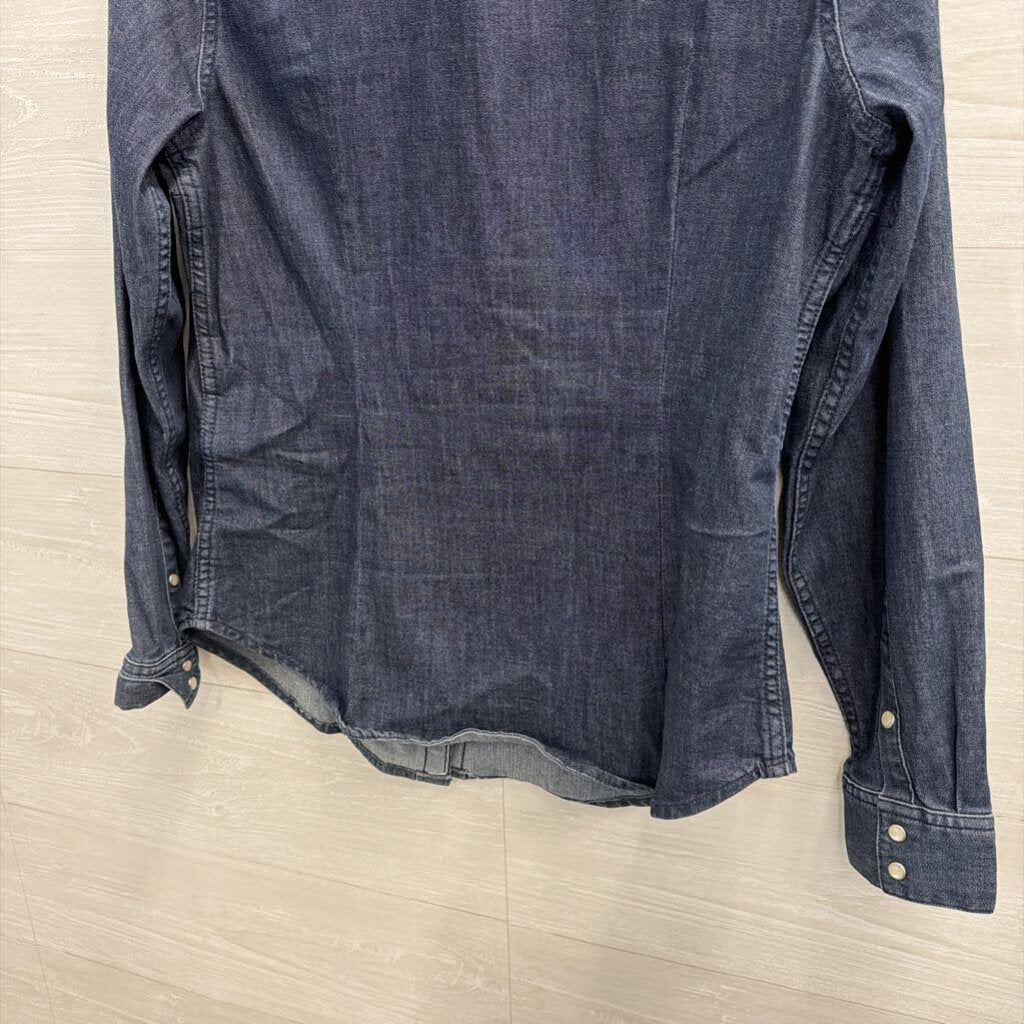 Levi Dark Wash Tailored Fit Long Sleeve Top Large