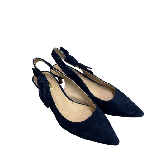 Louise et Cie Navy Suede Jasilen Slingback Pumps 9.5