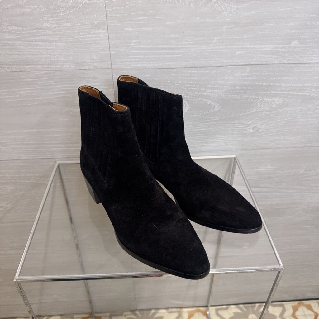 Rag and Bone Black Suede Rover Chelsea Boots 39
