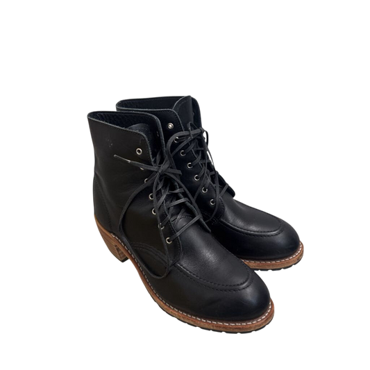 Red Wing Black Leather Lace Up Clara Boots 9.5