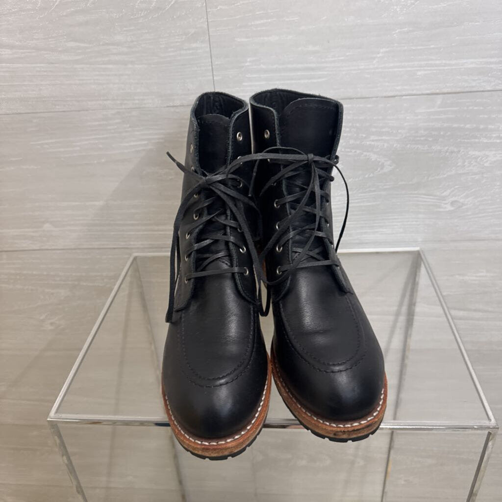 Red Wing Black Leather Lace Up Clara Boots 9.5