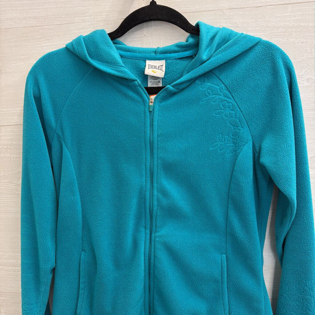 Vintage Everlast Blue Fleece Zip Up Hoodie/ Wide Leg Pants Set Medium