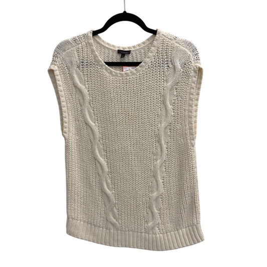 Talbots Cream Knit Sleeveless Top Medium