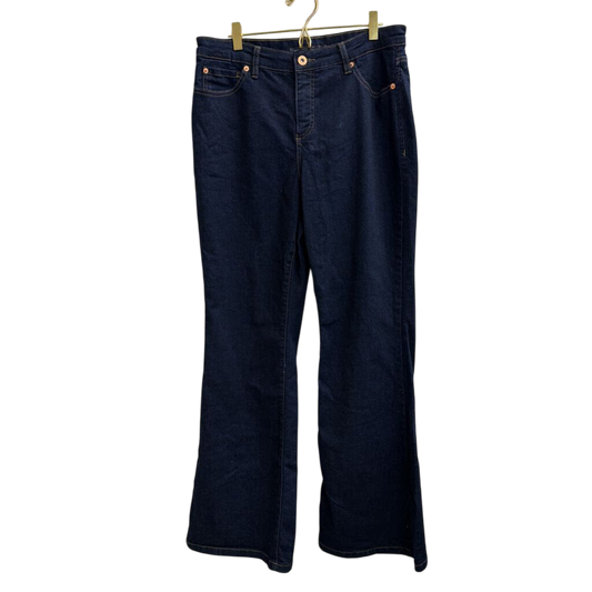 INC Denim Dark Wash Mid Rise Flare Jeans 12