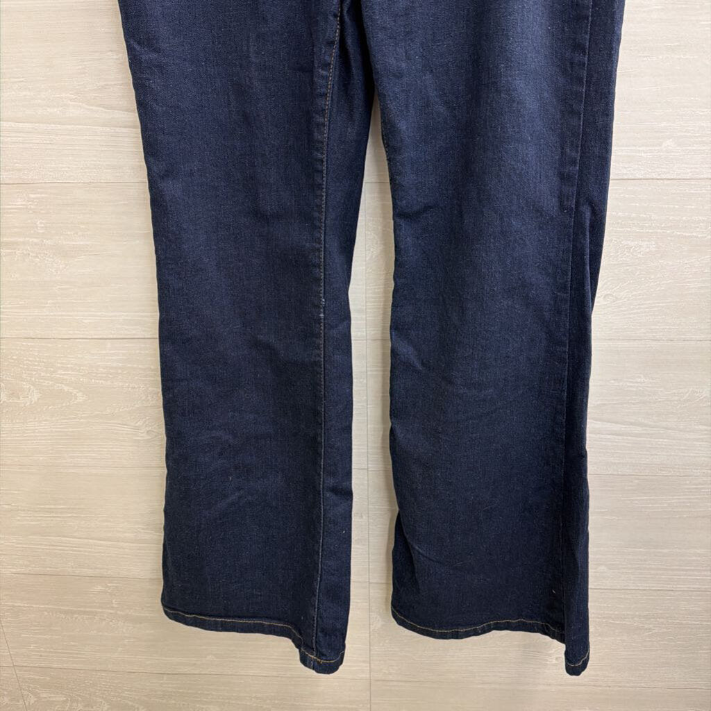 INC Denim Dark Wash Mid Rise Flare Jeans 12