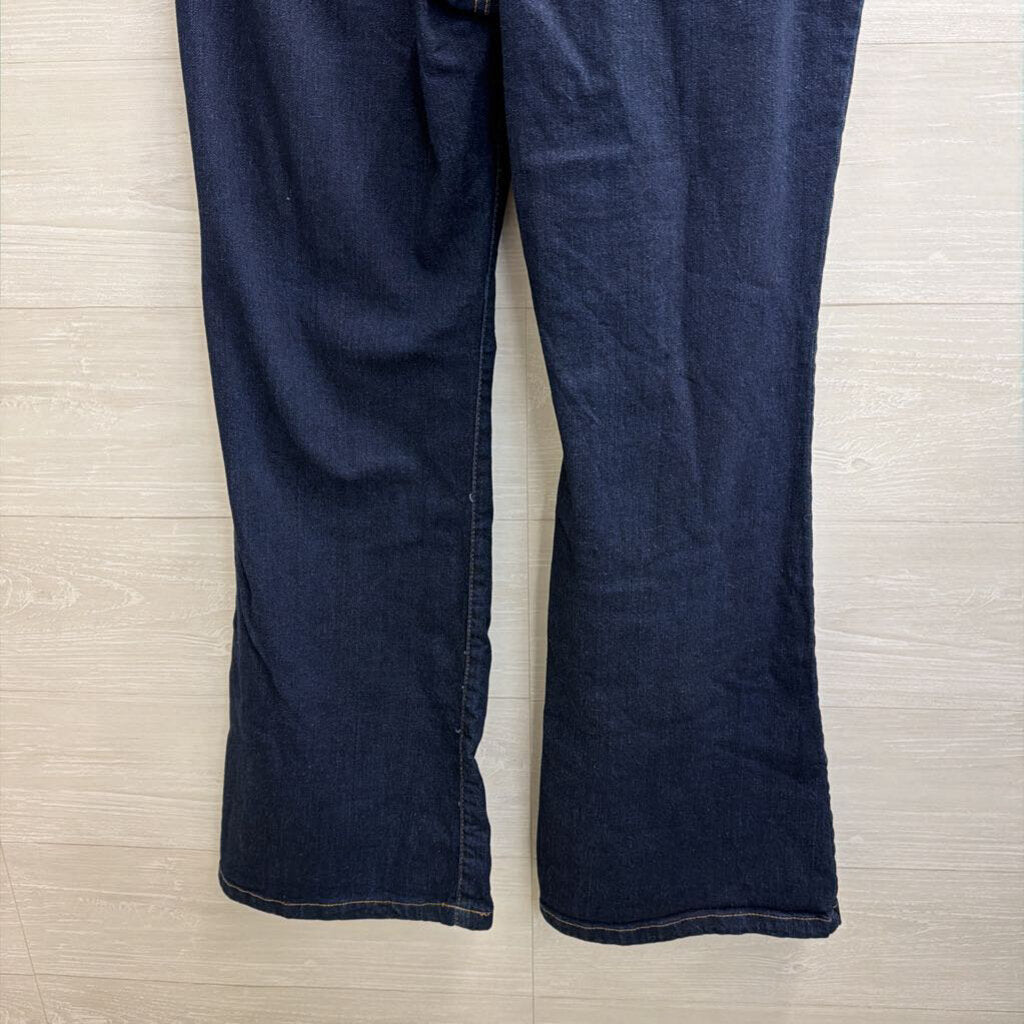 INC Denim Dark Wash Mid Rise Flare Jeans 12