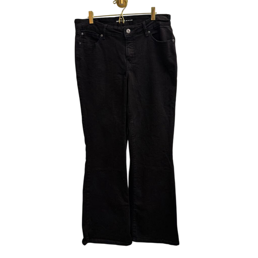 INC Denim Black Mid Rise Flare Jeans 12