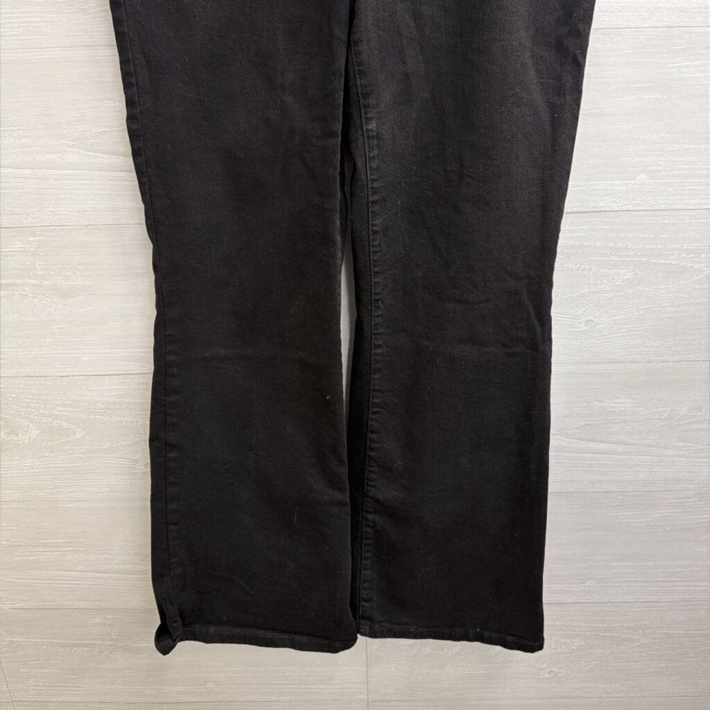 INC Denim Black Mid Rise Flare Jeans 12