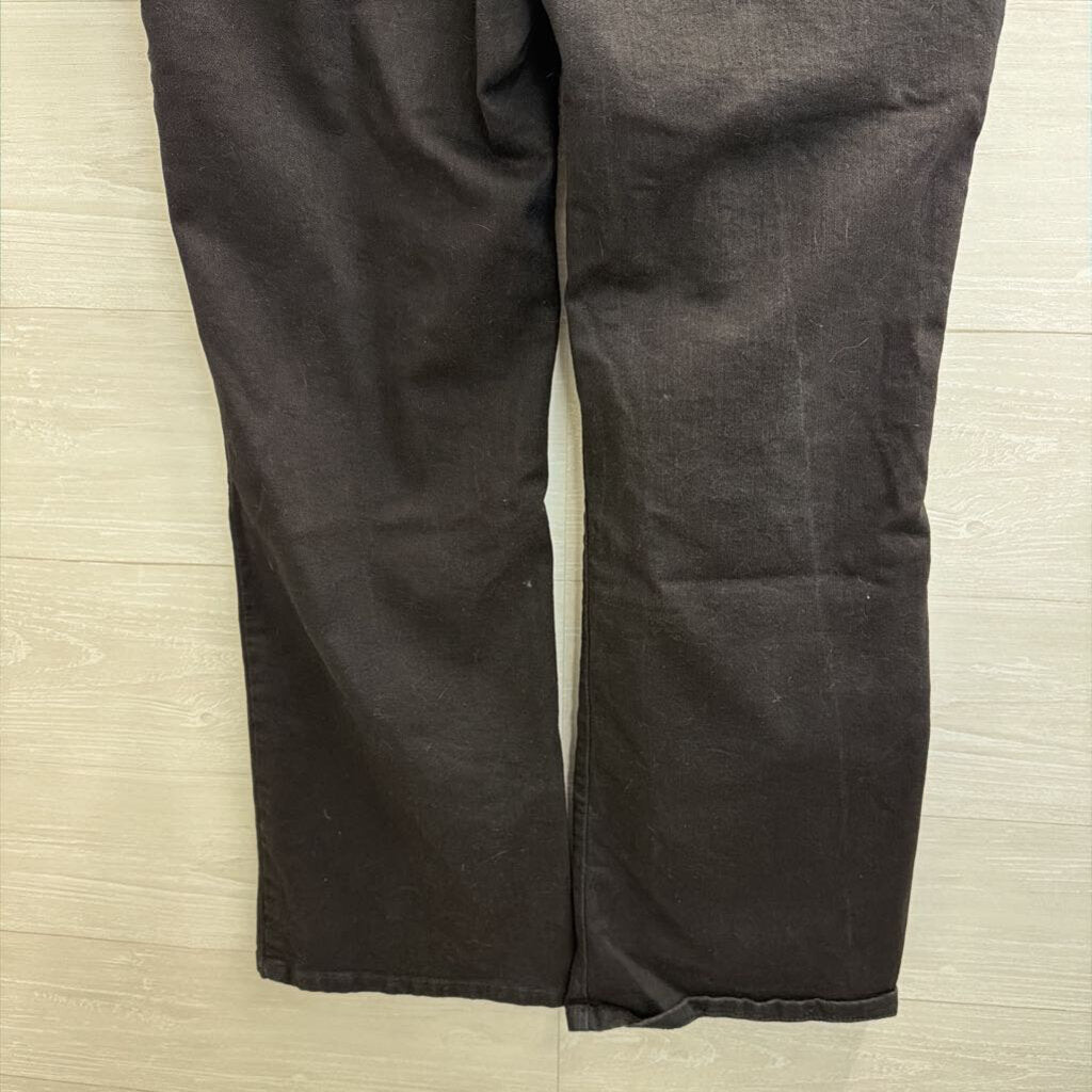 INC Denim Black Mid Rise Flare Jeans 12