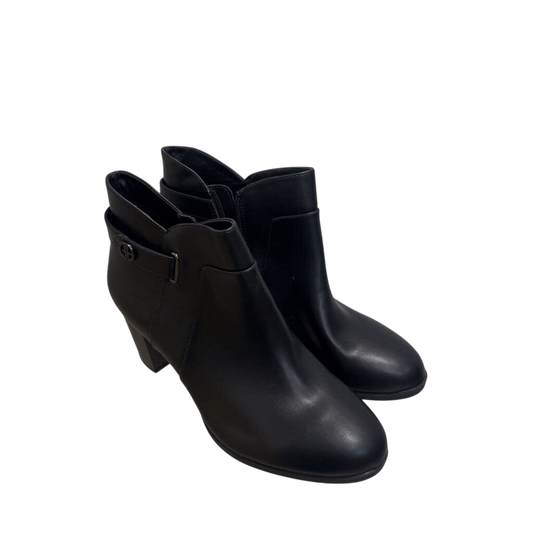 Giani Bernini Black Leather Artemyss Booties 10