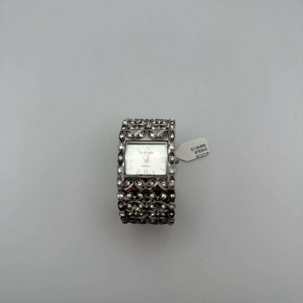 Ellen Tracy Silver Cuff Watch