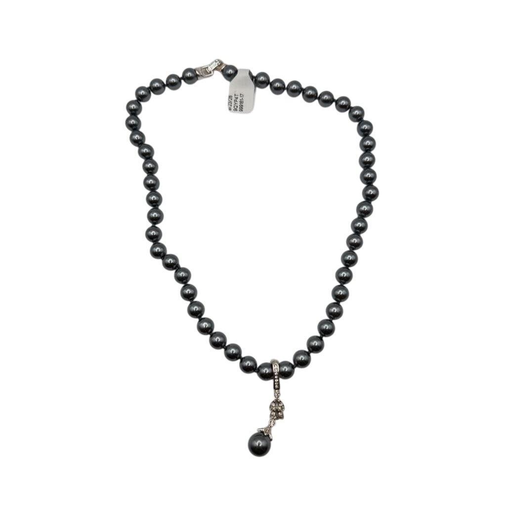Grey Pearl Pendant Necklace