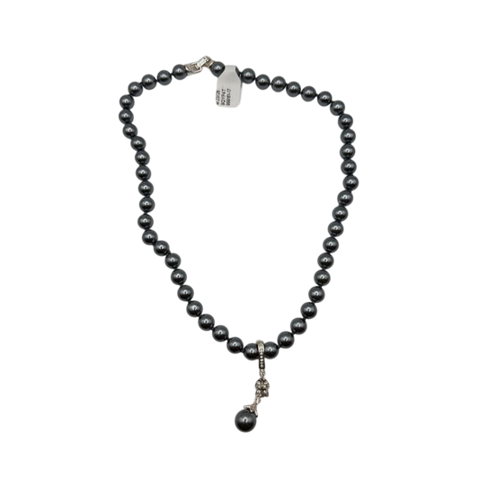 Grey Pearl Pendant Necklace