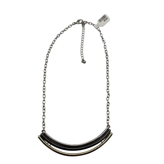Silver/ Multi Metal Statement Necklace