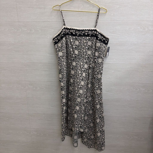Black/ White Print Midi Dress Extra Large