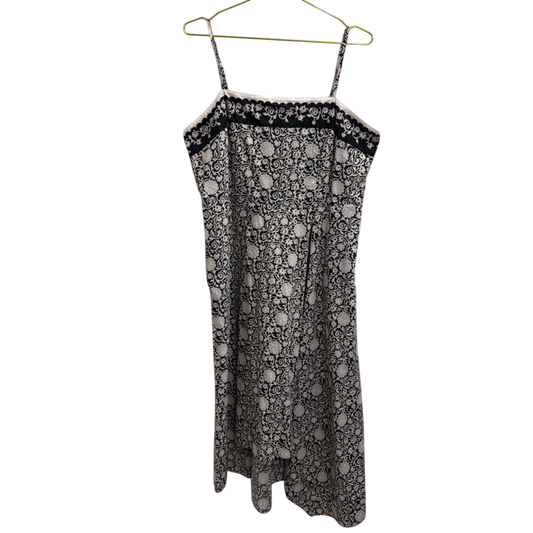 Black/ White Print Midi Dress Extra Large