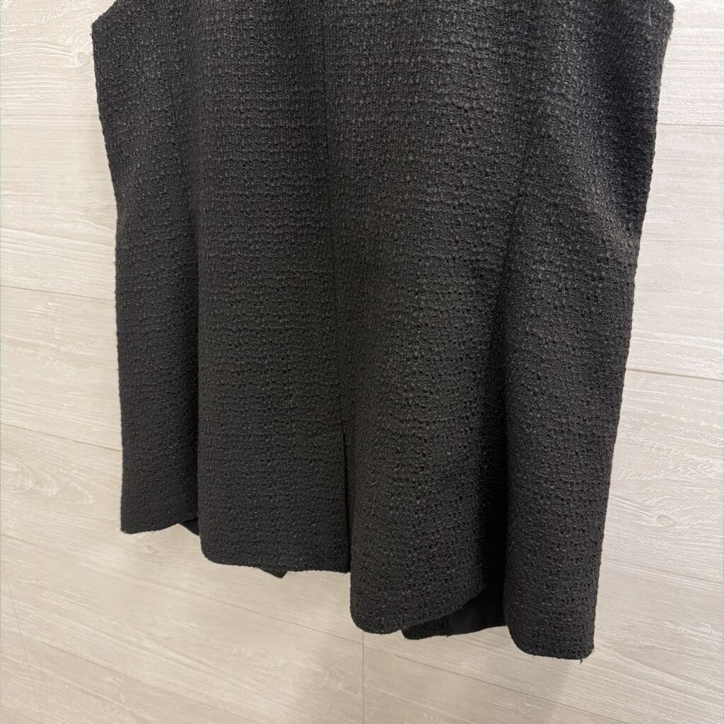Marled Black Vest Top Large