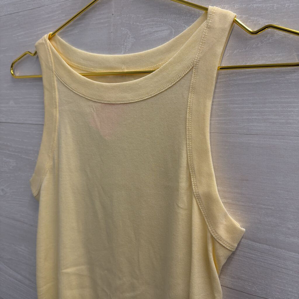 Loft Butter Yellow Tank Top Small