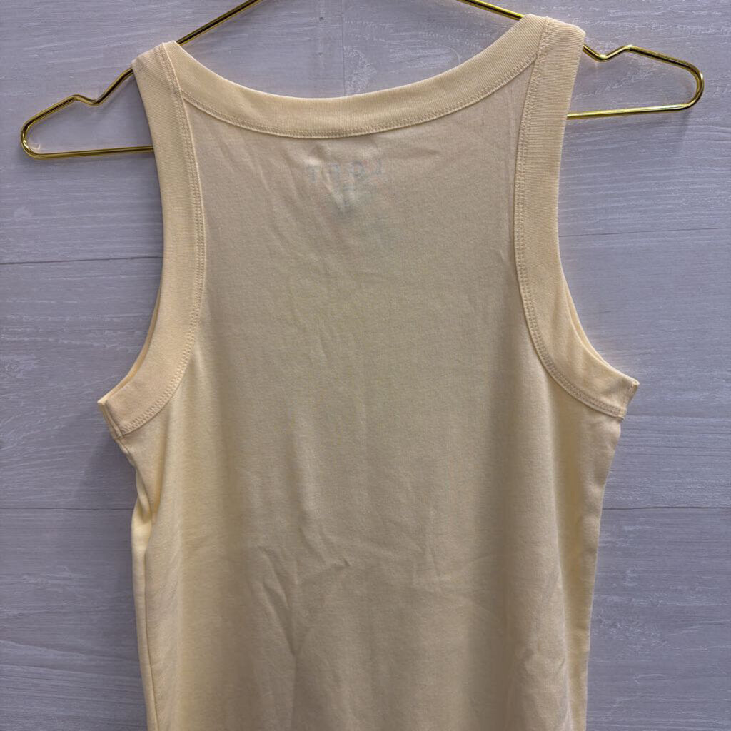 Loft Butter Yellow Tank Top Small