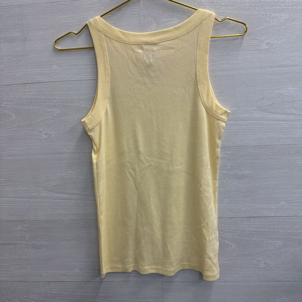 Loft Butter Yellow Tank Top Small