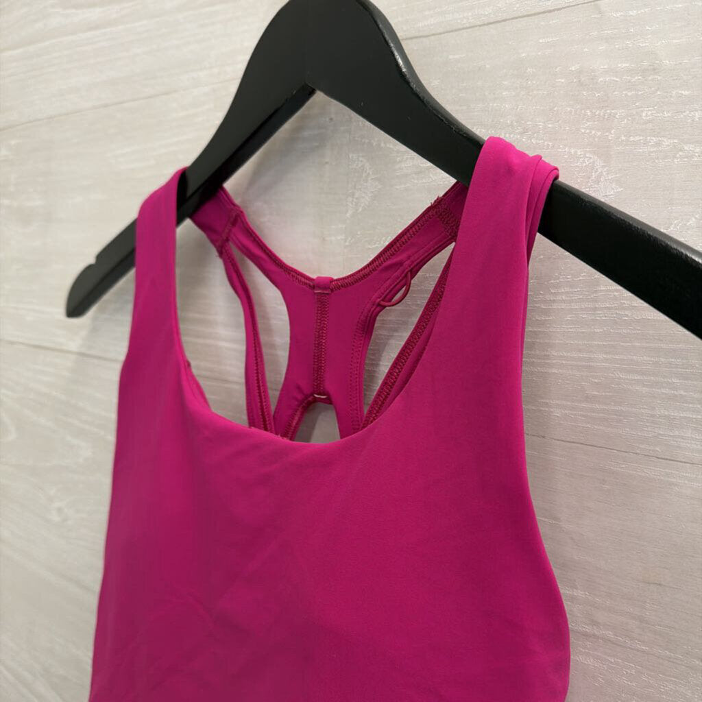Lululemon Pink Strappy Back Sports Bra 6