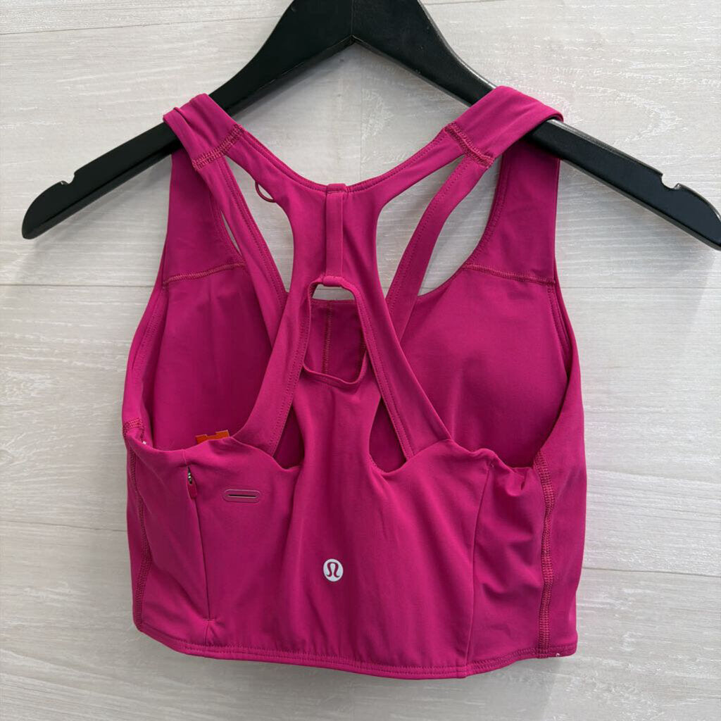 Lululemon Pink Strappy Back Sports Bra 6