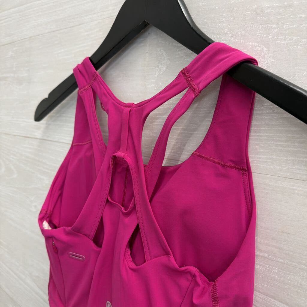 Lululemon Pink Strappy Back Sports Bra 6