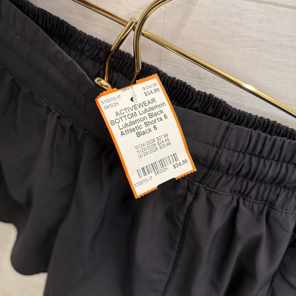 Lululemon Black Athletic Shorts 6
