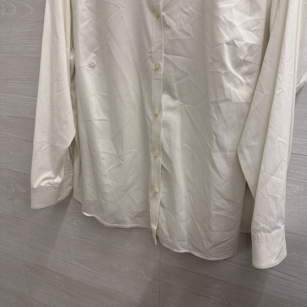 Ralph Lauren White Long Sleeve Button Down Top 2X