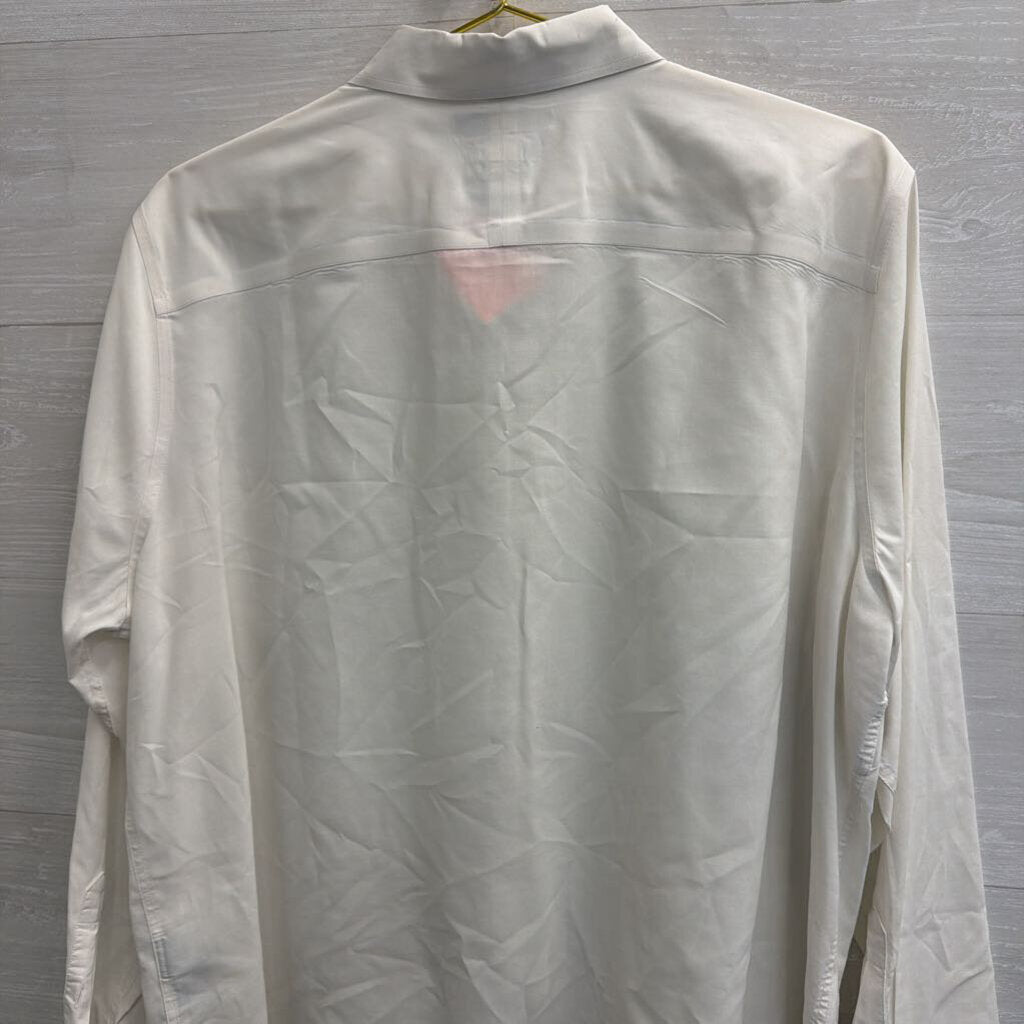 Ralph Lauren White Long Sleeve Button Down Top 2X