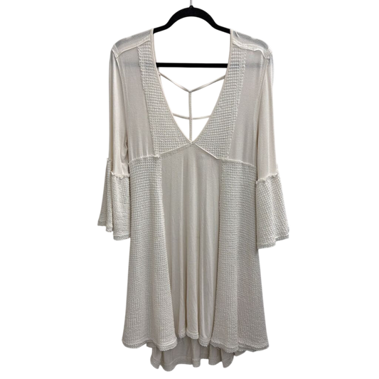 POL White Long Sleeve Dress Medium