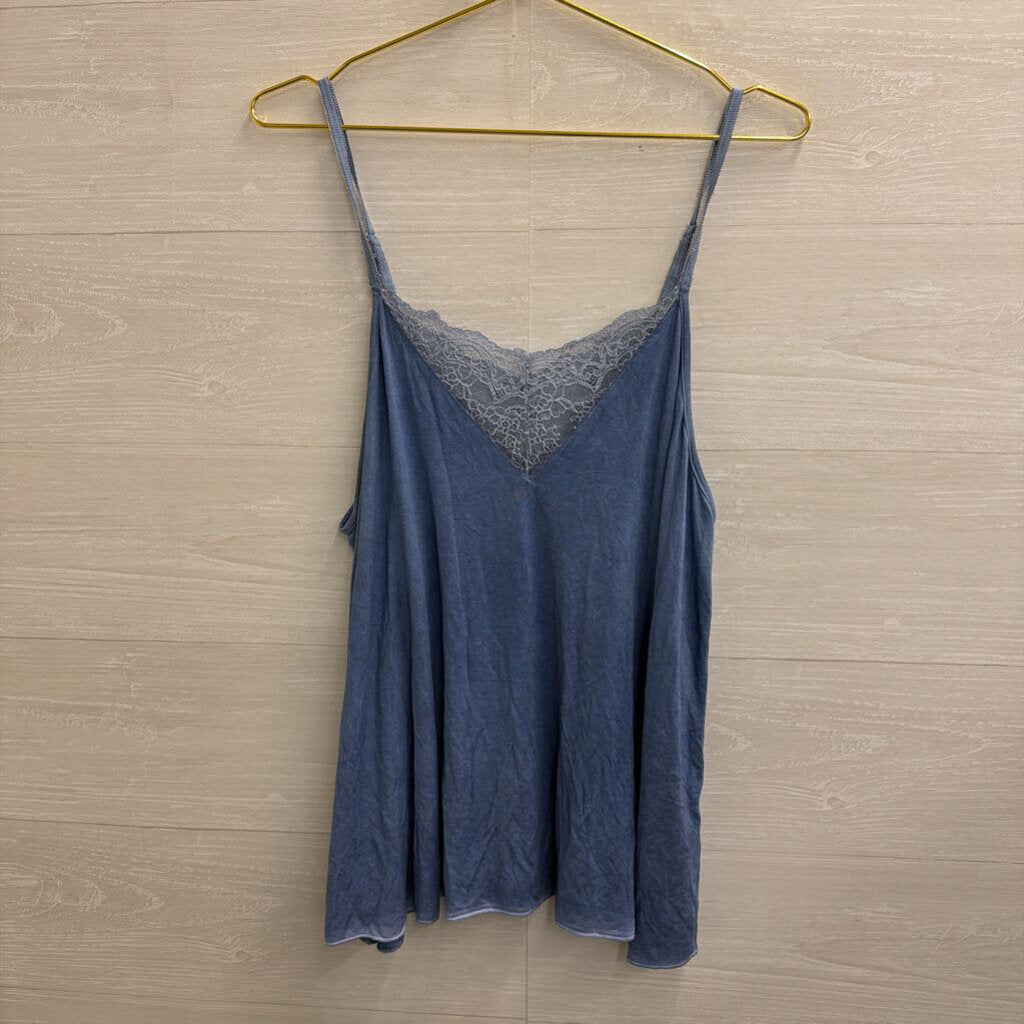 POL Blue Lace Detail Cami Large