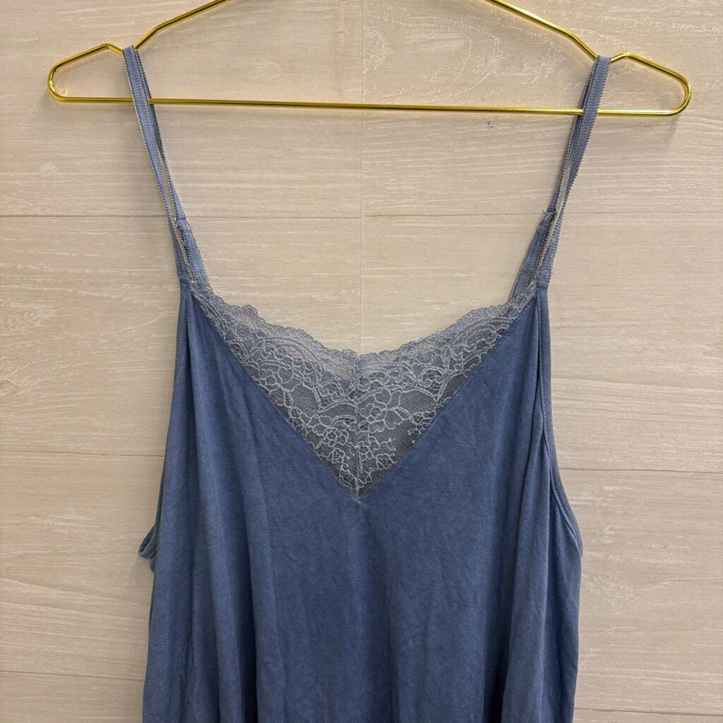 POL Blue Lace Detail Cami Large