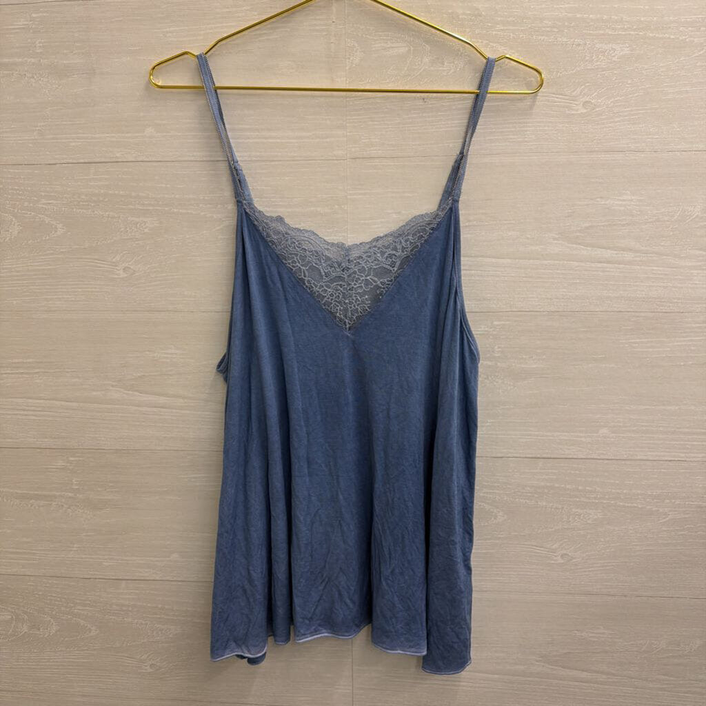 POL Blue Lace Detail Cami Large