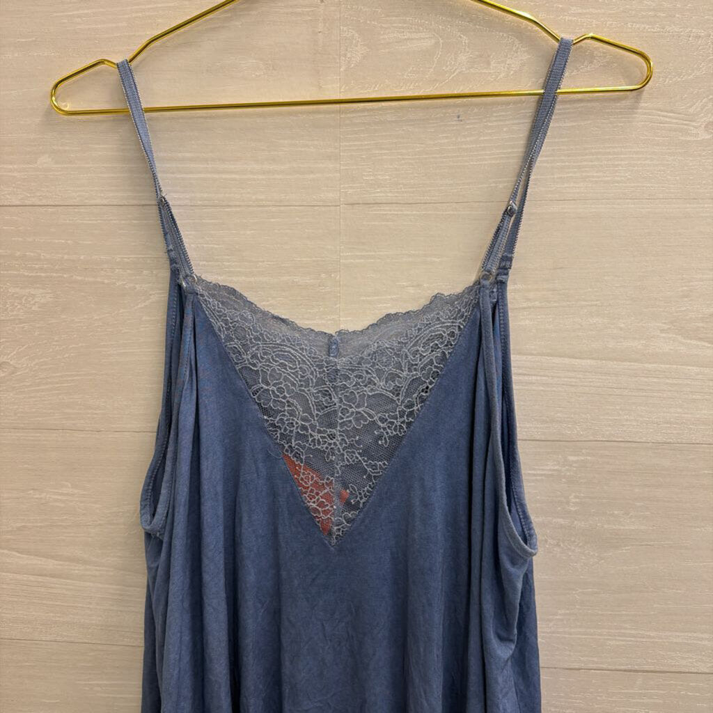 POL Blue Lace Detail Cami Large