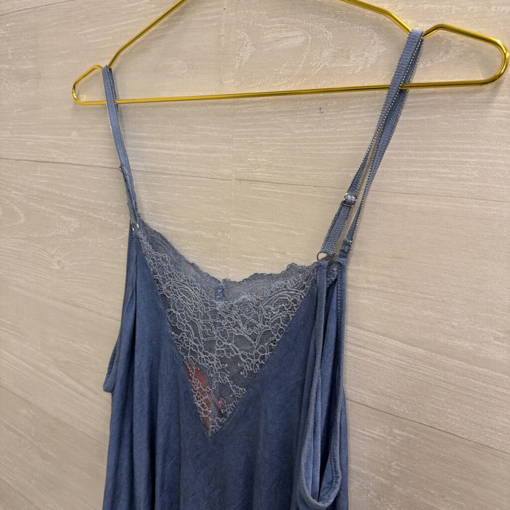 POL Blue Lace Detail Cami Large